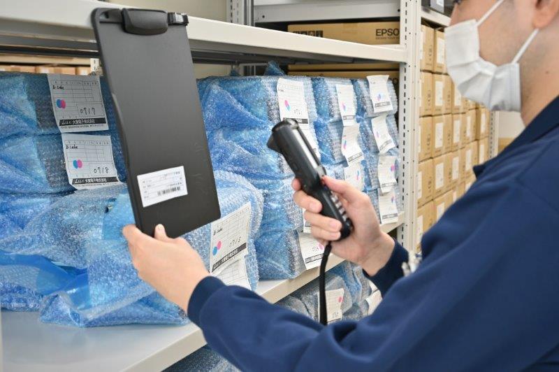 導入効果【棚卸作業時間の削減と、入出庫時の計算ミスの防止】